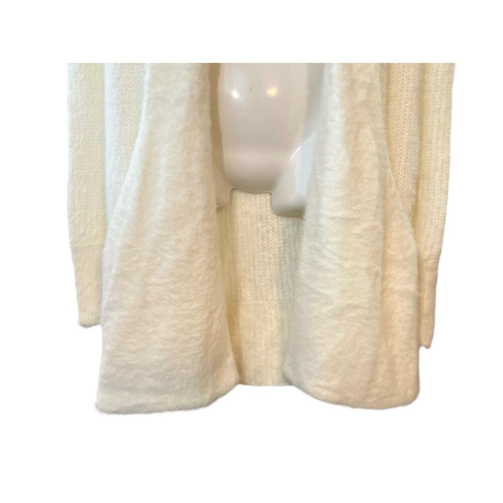 Marled Anthropologie Women's Cream Open Front Super Soft Cardigan Sweater Size S - Picture 4 of 11